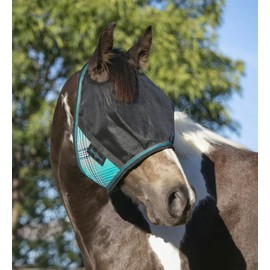 Kensington 90% UV Fly Mask CatchMask UViator - Without Ears & Forelock Freedom Web Trim Size: L-Avg Color: 2021 - Atlantis