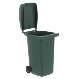DOITOOL Trash Can Pen Holder Countertop Desktop Storage Can Office Home Tiny Garbage Bin Party Practical Trash Can Small Mini Trash Office Desk Food Waste Bin Plastic Dark Green