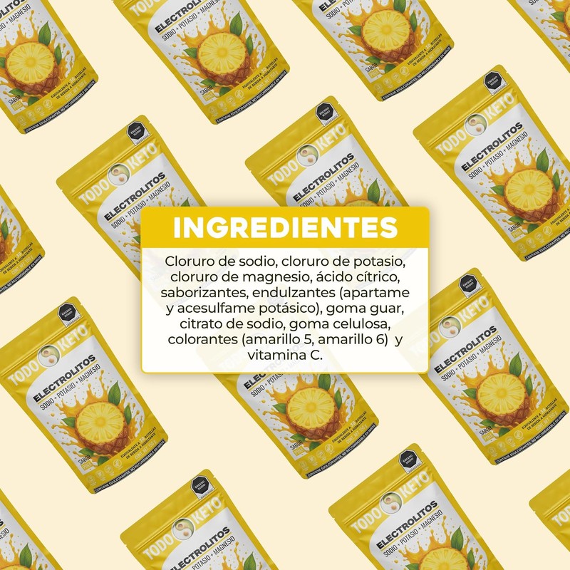 TODO KETO Electrolito Polvo Sin Azúcar (150g) - Paquete de