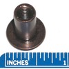 1/4" Furniture Connector Cap Flat Head Nuts - Dark Bronze