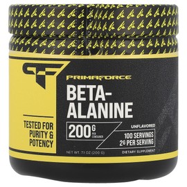 Primaforce Beta-Alanine Unflavored 200g (7oz), 3 pieces, 201g / 프리마포스 베타-알라닌 무맛 200g(7oz), 3개, 201g
