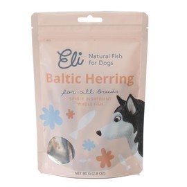 Eli Baltic Herring 2.8 oz - Naturals Premium Dog Treats, Whole Fish, Rich in Protein & Omega 3, Grain Free, Single Ingredient, Hypoallergenic, Gluten Free, Air Dried, Training Treat