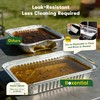 Boxential 25 Pack 8.6" x 6" Grill Drip Pans Compatible