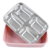 Lunch Box 4 Compartments 304 Stainless Steel Tableware Portable Lunch