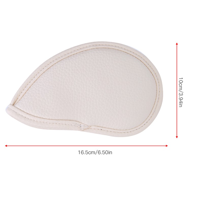 9PCS PU Leather Embroidery Waterproof Golf Putter Head Cover Iron