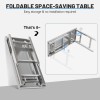 Folding Stainless Steel Table for Kitchen Outdoor Camping Maintenance Room