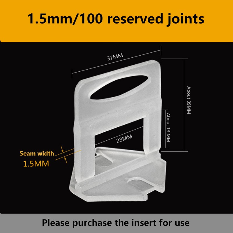 Candeon 200pcs Tile Leveling System Clips, Tile Leveling Spacers Clips