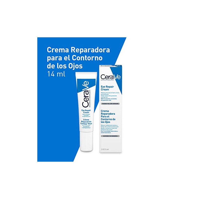 CeraVe Crema Reparadora para Contorno de Ojos, Bolsas y Ojeras