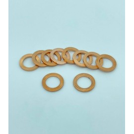M12 Drain Washer, 18mm x 12mm, 1.5mm Thick, 09168-14012 Copper Drain Ready for Automobiles, Marine, Generators, Machinery, Drain Washers M12, M12, Drain Washers, Perfect for Changing Oil in Drain