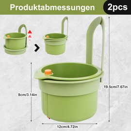 KOVSGQ Strainer for Sink, Drain Strainer, Kitchen Sink Strainer, Sink Strainer, Hanging Removable Snap Button Strainer Basket for Sink, Hanging Washing Organiser in Kitchen, Pack of 2 (Green)