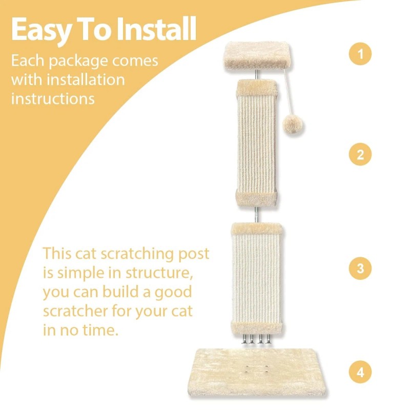 Agym Cat Scratching Post, 32 Inch Cat Scratching Post For