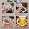 PUSCOBSY Cat Tea Infusers for Loose Leaf Tea, 2PCS Stainless