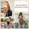 RAVUO Small Backpack Purse for Women, Designer Leather Handbag Cute
