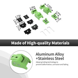 CheroCar Light Green Hood Latches Hood Lock Catch Latches Kit Fit for Jeep Wrangler JK JKU JL JLU Sahara Freedom Sports Rubicon & Gladiator JT Aluminum Alloy Hood Catch