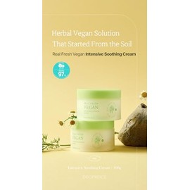 Deoproce Real Fresh Vegan Intensive Crema Calmante 3.53 oz, Cuidado de la Piel Coreano, Larga Duración, Hidratante, Textura de Gel, Todo Tipo de Piel,