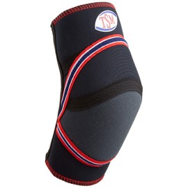 TSM Sports Bandage Knee Support with Kevlar Padding (Short), Black, S