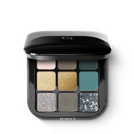 Kiko MILANO - New Glamour Multi Finish Eyeshadow Palette 01 Palette with 9 eyeshadows in different finishes