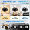 Socket Ceiling Fan Light,Bulb Socket Fan with Remote,Dimmable E26 Base