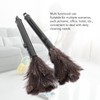 2Pcs Retractable Feather Duster Ostrich Feathers Duster with Long Handle