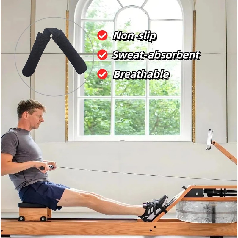 2Pcs Thickened Rowing Machine Handles Cover, Fits Most Rowing Machine,