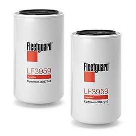 LF3959 Fleetguard Lube, Full-Flow Spin-On (Pack of 2), Replaces Baldwin BT339, Donaldson P558615, Luber Finer LFP780, Napa 1607, Wix 51607