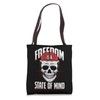 Freedom Is State Of Human Mind Rights Skull Skeleton Brain