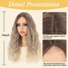 iAelev Ombre Blonde Wig - 18 Inch Medium Length Wavy