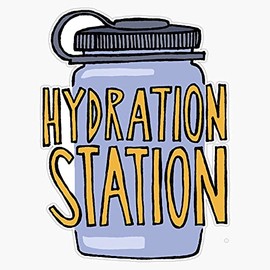 Magnet Hydration Station Magnet Bumper Sticker Car Magnet Flexible Reuseable Magnetic Vinyl 5"