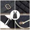 AfitLulu Backpack Purse for Women, Quilted Backpack with 3 Zip