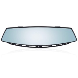 Verivue Mirrors Universal 12 Inch Interior Clip On Panoramic Curved Convex Rearview Mirror - Blue Tint - Clip On - Wide Angle - For Use in Car, SUV, Truck