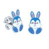 Cute Bunny Rabbit Earrings 925 Sterling Silver