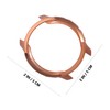 jojofuny Electroplated Protective Watch Cover Frame Compatible Rose Gold TPU