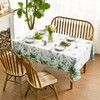 Horaldaily Spring Summer Tablecloth 52x70 Inch Rectangular, Eucalyptus Floral Table