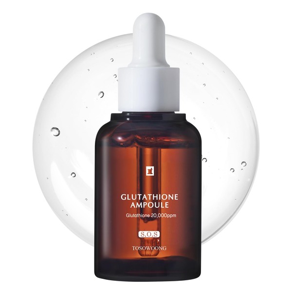 TOSOWOONG Glutathione Serum with 20,000ppm Glutathione, Niacinamide and hyaluronic acid,
