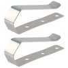 2 Stainless Steal Visor Clip Garage Door Opener Remote Replacement