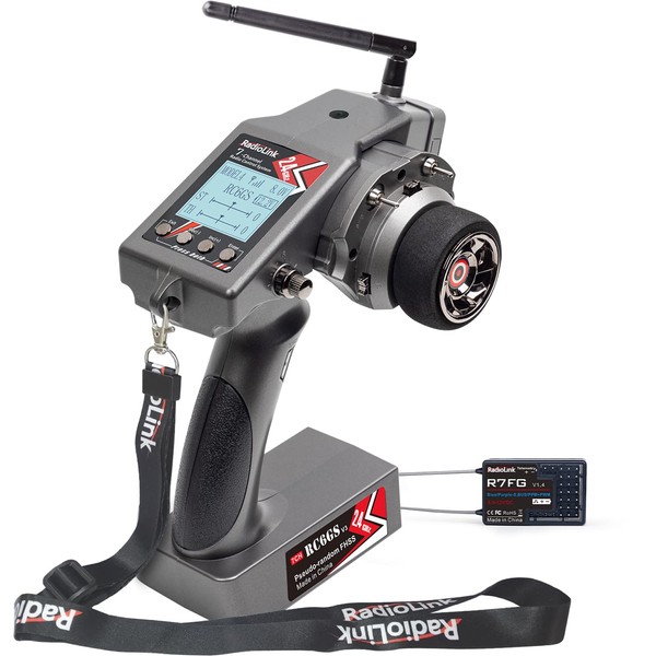 Radiolink RC6GS V3 2.4G 7CH RC Car Transmitter, Technical Compatible,