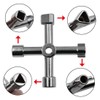 OUDQFCJ 1 x 4-way multifunctional key, universal control cabinet key,
