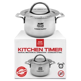 FORJARS Mechanical Kitchen Timer-for Cooking Wind up-Manual timers 60-Minute-Clock with Loud Alarm-No Batteries Required-Ideal for Food