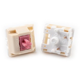 iRocks Berry Switches, Linear, Smoothy Pre-Lubed Actuation, 5pin, with POM Stem Compatible for MX Mechanical Keyboard (45pcs/Pack, Berry Switches)