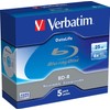 Verbatim BluRay BD-R 25GB 6x Jewel Case [Pack of 5]