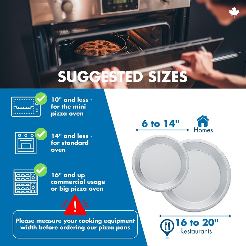 Norjac Pie Pan 10 inch, 3 Pack, 100% Pure Aluminum,