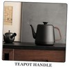 SHOWERORO 2pcs Retro Wooden Teapot Handle Replacement Ergonomic Kettle Grip