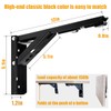ANTEISI Fold Down Table Wall Mounted Hinges,4 Pcs Folding Shelf