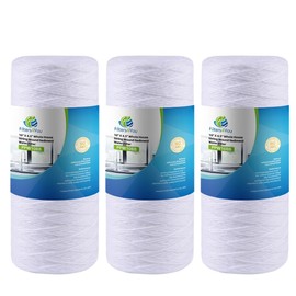 CFS – Large Capacity Sediment Water Filter Cartridge Compatible with Campbell HDSC5 Models – Removes Bad Taste – Whole House Replacement Filter Cartridge – 5 Micron – 9 3/4" Cartridge (3 Pack)