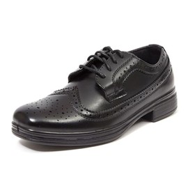 Deer Stags Boy's Ace Oxford, Black, 3 Wide Big Kid