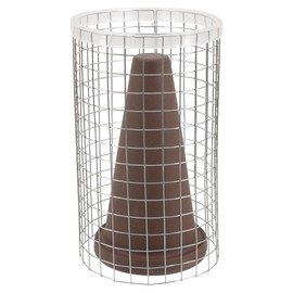 BESPORTBLE Cueva de conos de cría de peces, cubeta de cría de camarones de cerámica de cría de conos de cría de conos de cría de peces con rejilla para disco, pez ángel