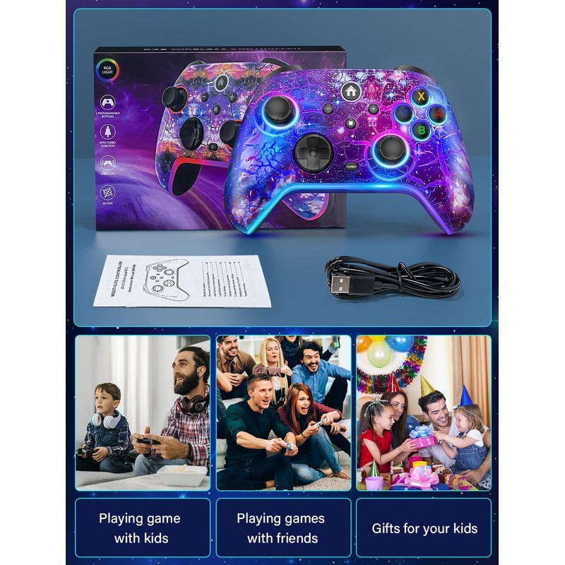 Wireless Switch Pro Controller - Compatible with Nitendo Switch/OLED/Lite, 1200mAh