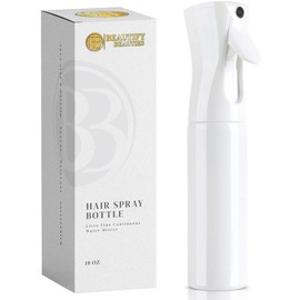 Beautify Beauties - Botella pulverizadora para el cabello, ultra fina y continua para peinado, limpieza, plantas, niebla y cuidado de la piel - 5 onzas - 2 unidades (blanco)