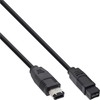 InLine 36903 FireWire cable (IEEE1394, 6-pin male-to-9-pin connector, 3 m)