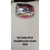 Kit Amplificador Instalacion Cable Rca Audio Auto 4ga